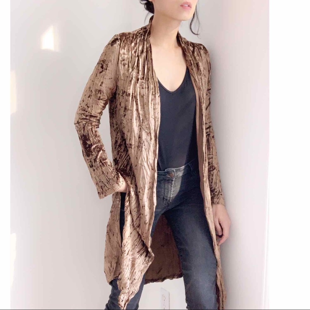 ! LAST 2! Copper Velvet Long Duster - Picture 3 of 8